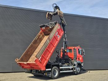 MAN TGM 18.250 / 4X4 / EEV / HIAB CRANE + TIPPER / SPRING